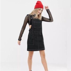 RAGGED PRIEST denim overalls dress